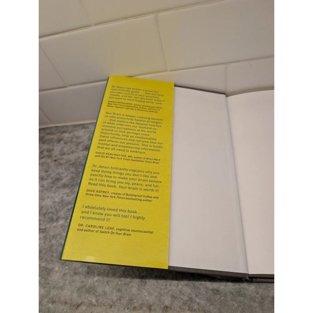 Your Brain Is Always Listening, Daniel G Amen MD, HardCover Mental Health, NEW